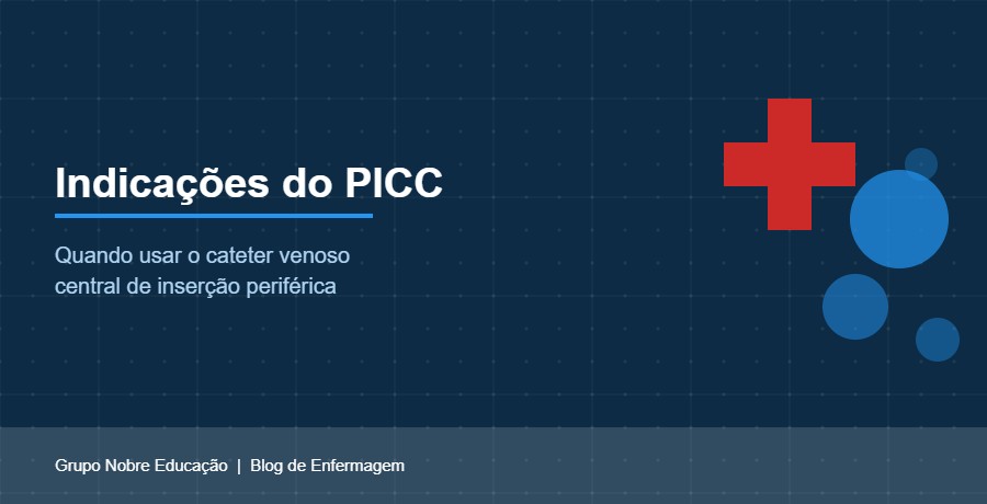 Indicações do PICC: Quando o Cateter Periférico Central é Indicado